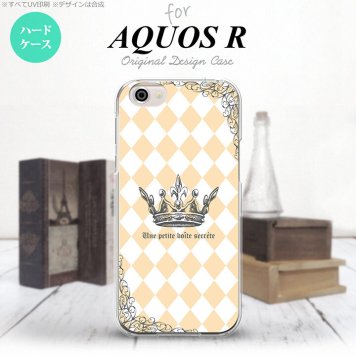 【SH03J】【スマホケース/スマホカバー】【アクオス R】SH03J スマホケース AQUOS R SH-03J カバー アクオス R 王冠 オレンジ nk-sh03j-1453【メール便送料無料】