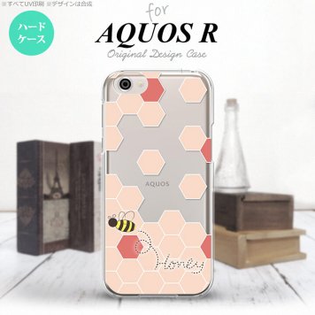【SH03J】【スマホケース/スマホカバー】【アクオス R】SH03J スマホケース AQUOS R SH-03J カバー アクオス R ハニー クリア×赤 nk-sh03j-1686【メール便送料無料】