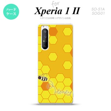 Xperia 1 II 5G スマホケース 背面カバー ストラップホール有り ハードケース ハニー 黄 ストラップホール おしゃれ かわいい かっこいい メンズ レディース nk-xp12-1681