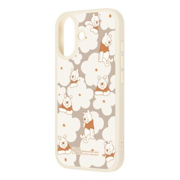 iPhone 17 / ディズニー / maru 衝撃吸収 バンパー ハイブリッドケース / プーさん_花柄 ※送料無料(ポスト投函)