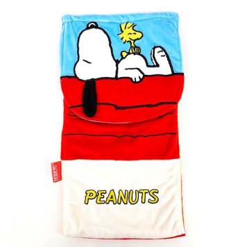 スヌーピー PEANUTS トイレペーパーホルダーカバー ハウス トイレ カバー ペーパー アップリケ 刺繍 ホルダー ホワイト グッズ