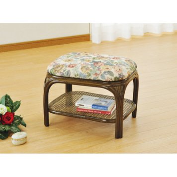 今枝商店 Romantic Rattan 玄関スツール【沖縄・離島配達不可】 S70B