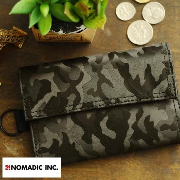 NOMADIC Trifoid Wallet 迷彩三つ折り財布 ブラック