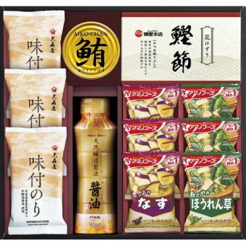 【送料無料・包装無料・のし無料】アマノフーズ&大森屋味付のりギフト NYO-EOR(B4) ギフト 敬老の日 入学祝い 卒業祝い 就職祝い 結婚祝い 誕生日 出産祝い 引越祝い 香典返し 新盆 初盆 御礼 お中元 内祝い 快気祝い ご挨拶 志 法事