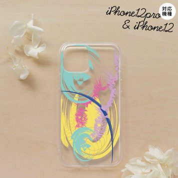 iPhone12/iPhone12pro iPhone12 / iPhone12pro スマホケース ソフトケース アート クリア 黄 メンズ レディース nk-i12-tp1267