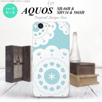 【SH04H】【スマホケース/スマホカバー】【アクオス ゼータ】SH04H スマホケース AQUOS ZETA SH04H カバー アクオス ゼータ レース・クリア 緑 nk-sh04h-1483【メール便送料無料】
