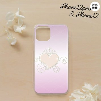 iPhone12/iPhone12pro iPhone12 / iPhone12pro スマホケース ソフトケース ハート E ピンク メンズ レディース nk-i12-tp320