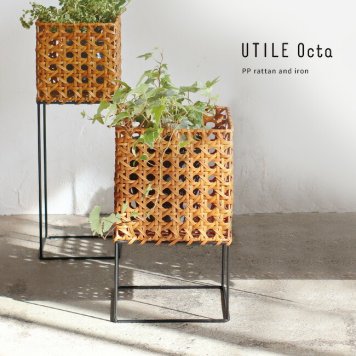 UTILE Oct ユティルオクタ ポットスタンド L 92340013 [プランタースタンド 室内 おしゃれ プランターラック ガーデンラック アイアン フラワースタンド フラワーラック 植物 ラック シンプル インテリア ガーデンスタンド 台 ガーデニング雑貨]