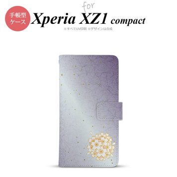 【手帳型 スマホ カバー ケース】【SO02K】【エクスペリア XZ1】手帳型 ケース SO-02K スマホ カバー Xperia XZ1 Compact エクスペリア 和サクラ 紫 nk-004s-so02k-dr1274【メール便送料無料】