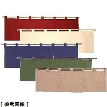 TKG (Total Kitchen Goods) 半間のれん 綿麻無地 001-01(ボルドー) YHV0101