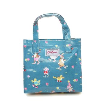 キャスキッドソン Cath Kidston ミニ トートバッグ 905398 105258816506102 SMALL BOOKBAG スモール ブックバッグ ショルダー トート MID BLUE/SKATE PARTY ブルー系＋スケートアニマル柄