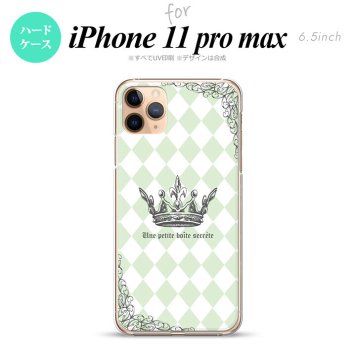 iPhone11ProMax iPhone11pro max スマホケース ハードケース 王冠 緑 メンズ レディース nk-i11pm-1456
