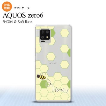 SHG04 SHG04 ZERO6 AQUOS zero6 スマホケース ソフトケース ハニー クリア グリーン メンズ レディース nk-zero6-tp1684