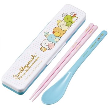 すみっコぐらし みんなあつまるんです 抗菌 音のならないコンビセット 箸18cm スケーター ※送料無料(ポスト投函)