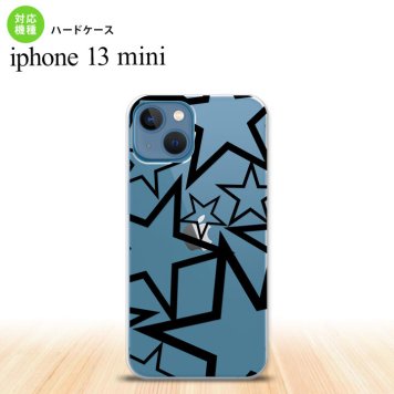 iPhone13mini iPhone13 mini ケース ハードケース 星 クリア 黒  nk-i13m-1115