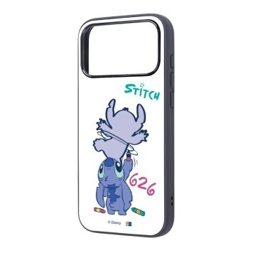 iPhone 17 Pro Max / ディズニー / maru 衝撃吸収 バンパー ハイブリッドケース / スティッチ_お絵描き ※送料無料(ポスト投函)