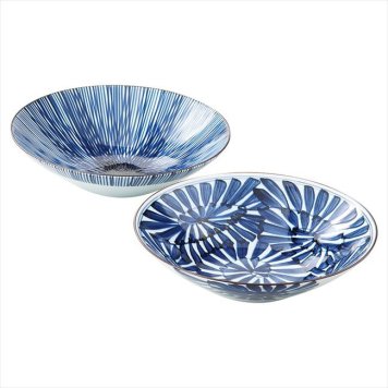 波佐見焼 古染紋 手描き多用鉢ペア　 19199  内祝 内祝い お祝 御祝 記念品 出産内祝い プレゼント 快気祝い 粗供養 引出物
