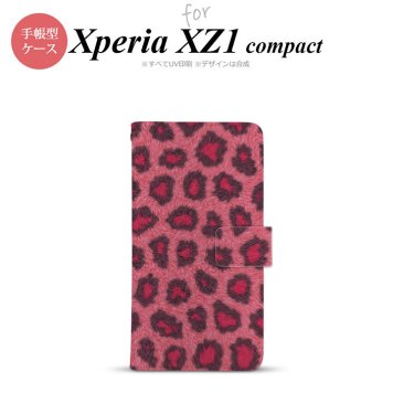 【手帳型 スマホ カバー ケース】【SO02K】【エクスペリア XZ1】手帳型 ケース SO-02K スマホ カバー Xperia XZ1 Compact エクスペリア 豹柄 ピンク nk-004s-so02k-dr026【メール便送料無料】