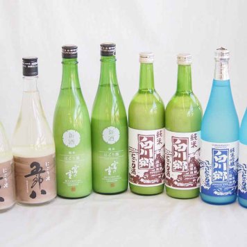 にごり酒8本セット(白川郷にごり純米(岐阜県) 白川郷ささにごり純米吟醸(岐阜県) にごり酒五郎八(新潟県) 宮の雪 純米にごり酒(三重県)) 720ml×8本