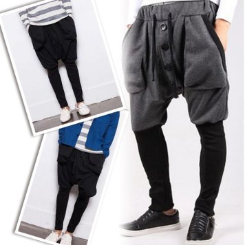 サルエル メンズ サルエルパンツ 2カラー レギンス クロップド サルエルパンツ ドレープパンツ スウェット 黒 ブラック グレー ショート ハーフ  C  母の日 福袋 　  2020