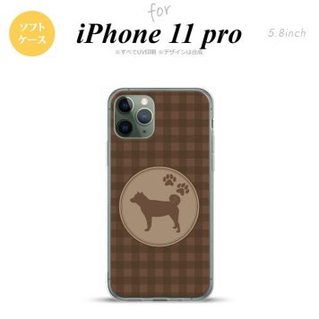 iPhone11Pro iPhone11 Pro スマホケース ソフトケース 犬 柴犬 茶 メンズ レディース nk-i11p-tp821