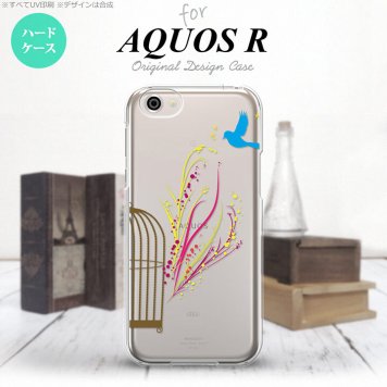 【SH03J】【スマホケース/スマホカバー】【アクオス R】SH03J スマホケース AQUOS R SH-03J カバー アクオス R 青い鳥 赤×黄 nk-sh03j-1295【メール便送料無料】