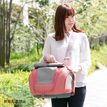OPPO オッポ Pet Carrier muna FL ペットキャリア ミュナ ライトレッド 犬 猫 ペットキャリー リュック バッグ カート 4WAY 布製 メッシュ ドライブ 通院 防災