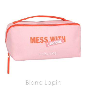 【ノベルティ】 ランコム LANCOME コスメポーチ MESS WITH LANCOME ピンク