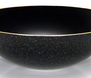 ハーフボウル　銀河　黒　(大) インテリア 漆器 盆 カタログギフト 景品 粗品