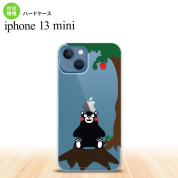 iPhone13mini iPhone13 mini ケース ハードケース くまモン リンゴ 茶  nk-i13m-km02