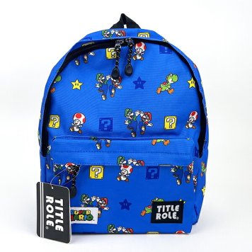 スーパーマリオ マリオカート キッズ ジャンプ＆ランデイパック(ブルー) バッグ 任天堂