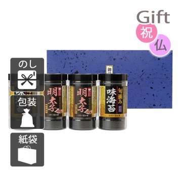 食卓のやまや 博多辛子明太子味海苔&旬摘み味海苔セット 味付け海苔 　　(プレゼント ギフト 基本送料 のし 包装 ラッピング 紙袋 無料 内祝 内祝い お返し 快気祝い 快気祝 快気内祝 お返し 出産祝い 出産内祝い お返し 結婚内祝い 結婚祝 結婚祝い 引出物 新築祝い 新築内祝 お返し 香典返し お供え 御供 法事 志 満中陰志 御供 粗供養)