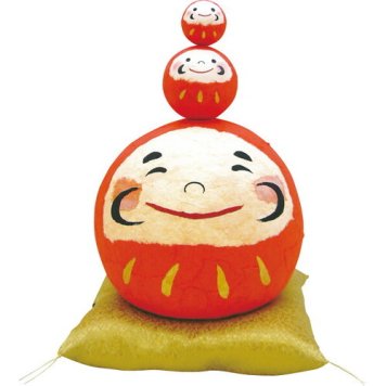 【送料無料・包装無料・のし無料】リュウコドウ ちぎり和紙 大福三福だるま 6-494(A4) ギフト 敬老の日 入学祝い 卒業祝い 就職祝い 結婚祝い 誕生日 出産祝い 引越祝い 香典返し 新盆 初盆 御礼 お中元 内祝い 快気祝い ご挨拶 志 法事