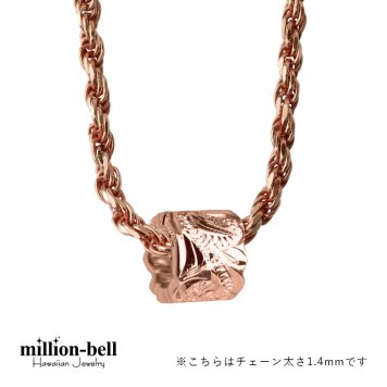 ハワイアンジュエリー ネックレス シルバー バレル シルバー ネックレス カットアウト チューブ ピンクコーティング シンプル シルバー925 ギフトラッピング可能 チェーン 長さ選べる プレゼント ハロウィン 【品番：CG-SP3237】