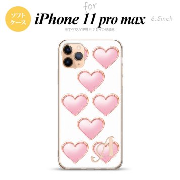 iPhone11ProMax iPhone11pro max スマホケース ソフトケース ハート C 白 +アルファベット メンズ レディース nk-i11pm-tp175i