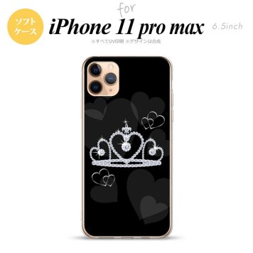 iPhone11ProMax iPhone11pro max スマホケース ソフトケース クラウン 黒 メンズ レディース nk-i11pm-tp603