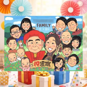 記念日のプレゼントに、見ると笑顔になる似顔絵を贈りませんか。 退職祝い プレゼント 似顔絵 名入れ 贈り物 手描き ギフト 記念日 誕生日 感謝 お祝い 大人数 先生 同僚 職場 両親 名入れ 下書き確認 修正無料 そっくり 親孝行 サプライズ 宝物 退職祝い 定年退職 宝物 一生もの イラスト 感激 同窓会 喜ばれる メモリアルギフト お祝いの品 家族 メモリアル カラフル ホワイトデー