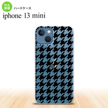 iPhone13mini iPhone13 mini ケース ハードケース 千鳥 格子 大 黒 クリア  nk-i13m-930