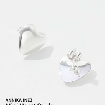 アニカイネズ ANNIKA INEZ Mini Heart Studs ミニ ハート スタッズ E1008 ピアス レディース アクセサリー シルバー