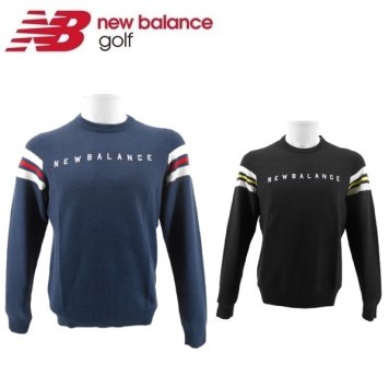 ニューバランス ゴルフ メンズ ニット クルーネック ニット プルオーバー New Balance Golf 012-0270202 お誕生日祝い お祝い 記念品 お父さん 父の日 彼氏 男性 30代 40代 50代 60代  還暦祝い 敬老の日 人気プレゼント プレゼント