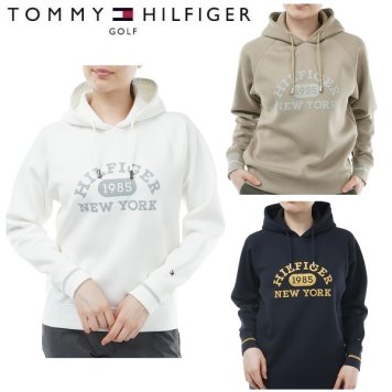 トミーヒルフィガー ゴルフ レディース カレッジロゴ フーディーパーカー TOMMY HILFIGER GOLF THLA358 2023年秋冬モデル お誕生日祝い お祝い 記念品 30代 40代 50代 60代 母の日 お母さん 還暦祝い 敬老の日 彼女 人気プレゼント プレゼント
