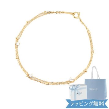 【リボン済＆紙袋】4°c ブレスレット カナルヨンドシー レディース canal4℃ 4ドシー 3石モチーフ 4度 4c プレゼント ギフト ジュエリー アクセサリー シルバー 祝い