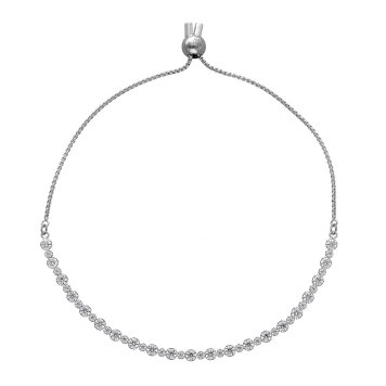 スワロフスキー swarovski ブレスレット チェーンブレスレット 5677813 Matrix Tennis マトリックステニス アクセサリー レディース シルバー+ホワイト 海外正規品