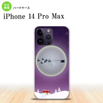 iPhone14 ProMax iPhone14 Pro Max スマホケース 背面ケース ハードケース クリスマス 紫 2022年 9月発売 nk-i14pm-1004