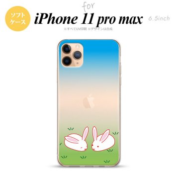 iPhone11ProMax iPhone11pro max スマホケース ソフトケース ウサギ メンズ レディース nk-i11pm-tp865