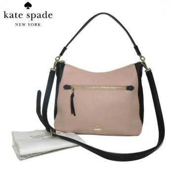 ケイト・スペード ブティック kate spade トートバッグ PXRU9421 レザー jackson street / quincy 2WAY ショルダー トート gngrteamul(270):ピンクベージュ系×ブラック【RCP】【楽天カード分割】【レディース】