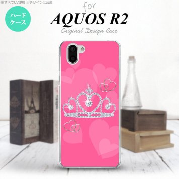 AQUOS R2 アクオス アール2 SH-03K SHV42 専用 スマホケース カバー ハードケース クラウン ピンク nk-r2-601[スマホ,スマホケース,スマホカバー,ケース,カバー,ジャケット]