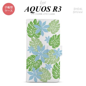 SH-04L/SHV44 AQUOS R3 手帳型スマホケース カバー ティアレ 青  nk-004s-r3-dr1493