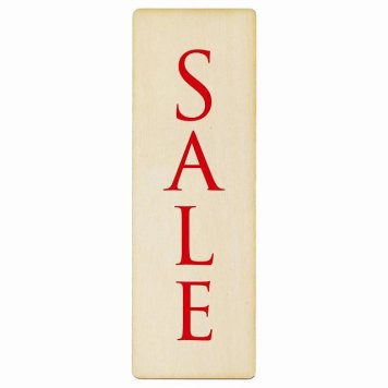 SALE プレート 木製 長方形 縦書き 9x27cm テイクアウト 案内 ピクトサイン 表示 案内 場所 看板 目印 施設 店舗 ショップ 販促 おしゃれ シンプル