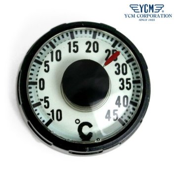 リストサーモメーター 温度計 20気圧 日本製 腕時計用 リストコンパス 大型 ダイバーサーモ YCM 60N 記念品 プレゼント ギフト